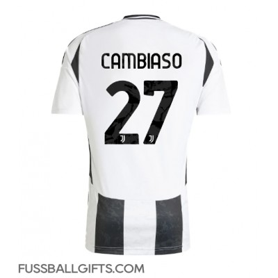 Juventus Andrea Cambiaso #27 Fußballbekleidung Heimtrikot 2024-25 Kurzarm Juventus Andrea Cambiaso #27 Fußballbekleidung Heimtrikot 2024-25 Kurzarm
